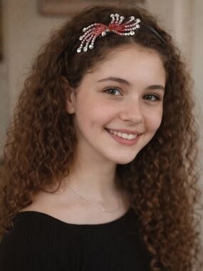 Sparkling Red Firework Crystal Headband